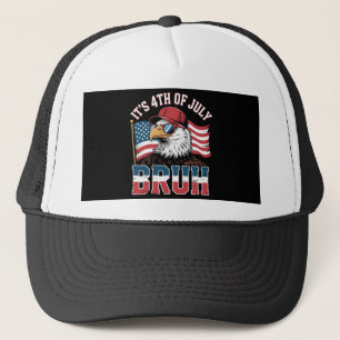 Casquette Drôle du 4 juillet Bruh Aigle patriotique