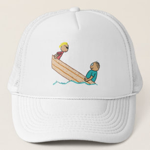 Casquette Drôle gros gars dans le bateau