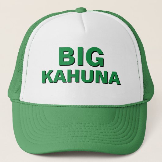 Casquette Drôle Idées cadeaux de Noël pour papa BIG KAHUNA (Devant)