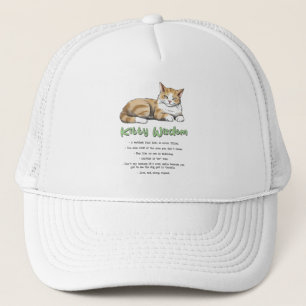 Casquette Drôle Kitty sagesse