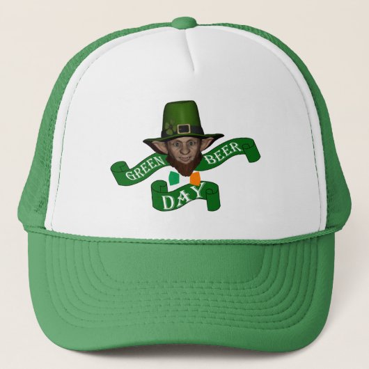 Casquette Drôle mignon leprechaun St Patrick's day (Devant)