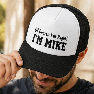 Casquette Drôle Mike Personnalisé Nom De Toute Façon J'ai Ra
