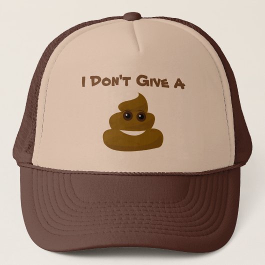 Casquette Drôle ne donnez pas un Poo Emoji (Devant)