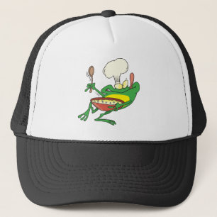 Casquette drôle stupide cuisine chef grenouille dessin anim