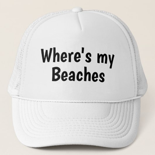 Casquette Drôle Vacances Nouveautés OÙ SONT MES PLAGES (Devant)