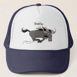 Casquette Drôle wildebeest tourner dessin animé illustration