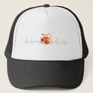 Casquette Drummer Gift Heartbeat batterie d'instruments de m
