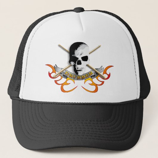 Casquette Drummer skull C (Devant)