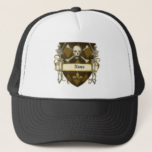 Casquette du bouclier de squelette