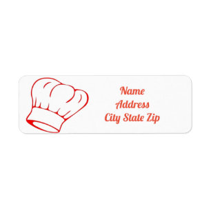 ***CASQUETTE DU CHEF*** ÉTIQUETTES D'ADRESSE DE RE