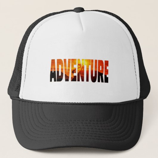 Casquette du coucher de soleil d'aventure (Devant)