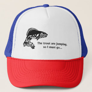 Casquette du design de pêche à la truite