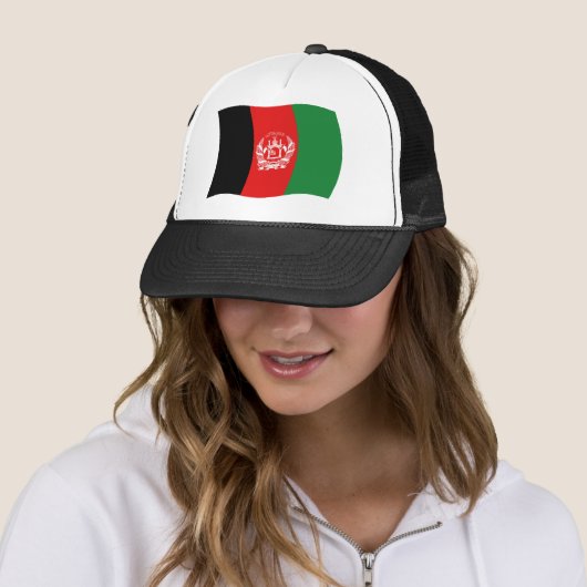 Casquette du drapeau afghan (En situation)
