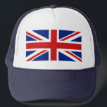 CASQUETTE du drapeau britannique<br><div class="desc">Ce chapeau de camionneur porte le drapeau du Royaume-Uni. Gardez la tête d'un cool avec un peu de fraicheur britannique.</div>