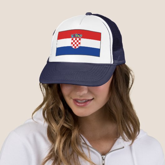 Casquette du drapeau croate (En situation)