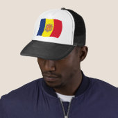 Casquette du drapeau d'Andorre (En situation)