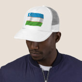 Casquette du Drapeau de l'Ouzbékistan (En situation)