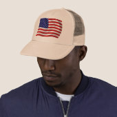 Casquette du drapeau des États-Unis d'Amérique (En situation)