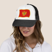 Casquette du drapeau du Monténégro (En situation)