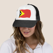 Casquette du drapeau du Timor oriental (En situation)