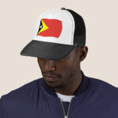 Casquette du drapeau du Timor oriental (En situation)