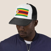 Casquette du drapeau du Zimbabwe (En situation)