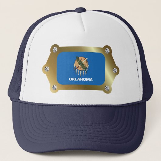 Casquette du drapeau encadré Oklahoma (Devant)