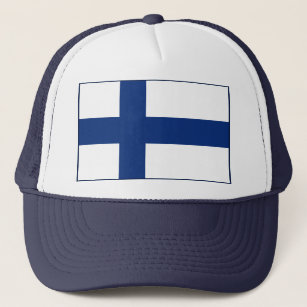 Casquette du drapeau finlandais