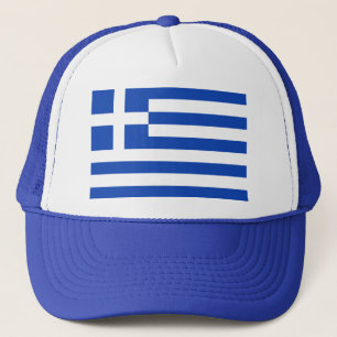 Casquette du drapeau grec