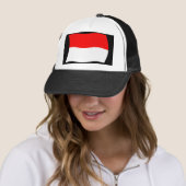 Casquette du drapeau indonésien (En situation)