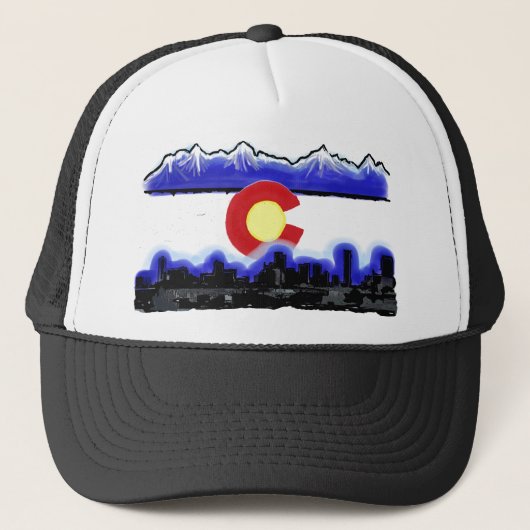Casquette du drapeau moderne de Denver Colorado (Devant)