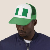 Casquette du drapeau nigérian (En situation)