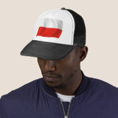 Casquette du drapeau polonais (En situation)
