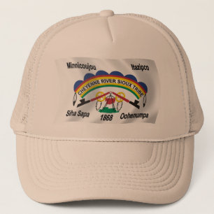 Casquette du drapeau sioux de la rivière Cheyenne