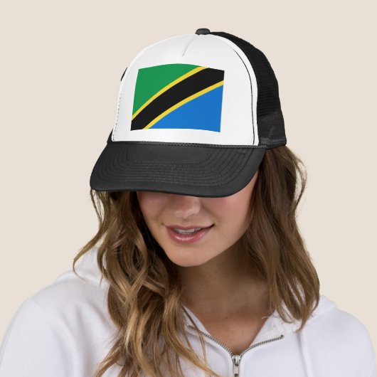 Casquette du drapeau tanzanien (En situation)