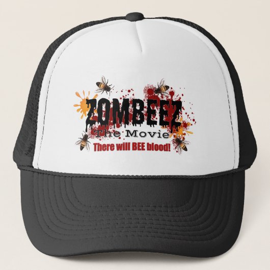 Casquette du logo noir ZOMBEEZ (Devant)