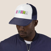 Casquette du nom de table périodique Champagne (En situation)