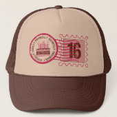 Casquette du timbre 16 d'anniversaire (Devant)