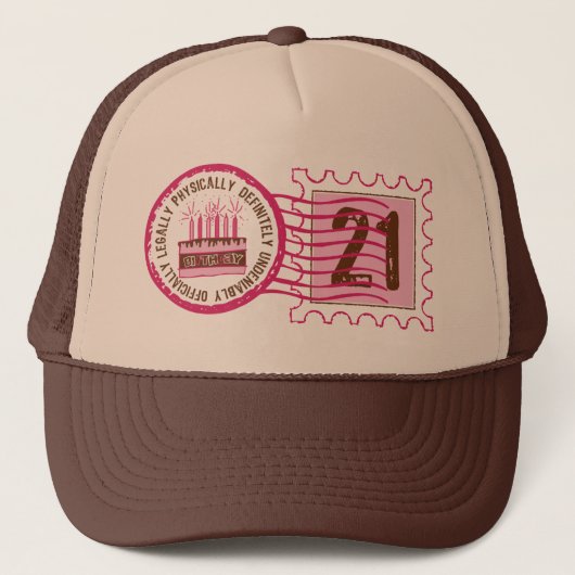Casquette du timbre 21 d'anniversaire (Devant)