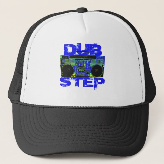Casquette Dubstep Blue Boombox (Devant)