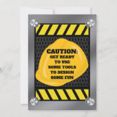 Casquette dur en acier de construction Invitation  (Dos)