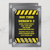 Casquette dur en acier de construction Invitation  (Devant / Derrière)