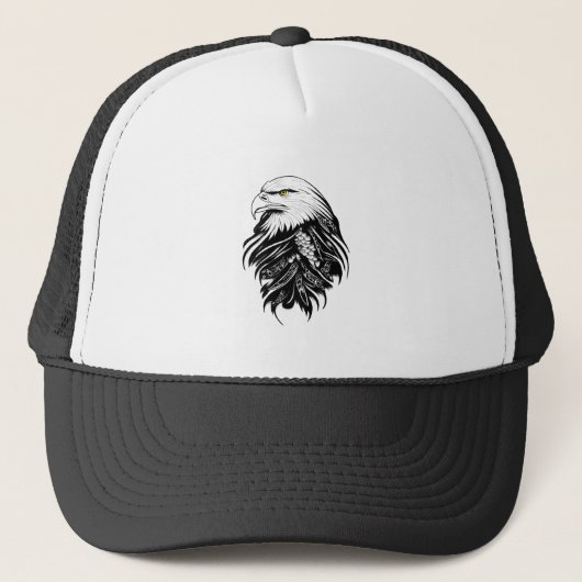 Casquette Eagle Wild Animal Nature Illustration Art tatouage (Devant)