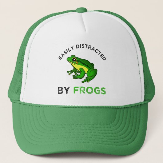 Casquette Easily Distracted by Frogs (Devant)