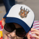 Casquette Easy Tiger Portrait Faux Sequin look tendance<br><div class="desc">Cette conception peut être personnalisée en choisissant l'option Modifier la conception. Vous pouvez également transférer sur d'autres objets. Contactez-moi à l'adresse colorflowcreations@gmail.com ou utilisez l'option conversation en haut de la page si vous souhaitez avoir cette conception sur un autre produit ou si vous avez besoin d'aide pour cette conception. Je...</div>