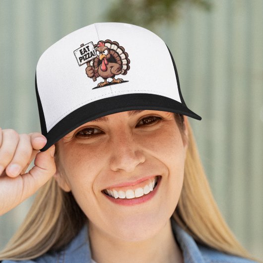 Casquette Eat Pizza, Fun Thanksgiving turkey