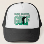 Casquette Eat Sleep Golf<br><div class="desc">Pour les accros du golf,  portez-le fièrement !</div>