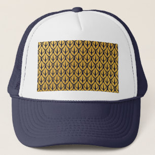 Casquette Écailles de dragon Art Déco - Écailles bleues et d