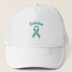Casquette Écharpe à carreaux de sensibilisation au cancer du