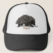 Casquette Echidna mignonne avec dessin animé d'abeille (Devant)